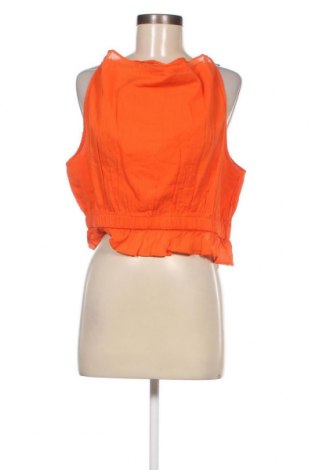 Γυναικείο αμάνικο μπλουζάκι Gina Tricot, Μέγεθος XL, Χρώμα Πορτοκαλί, Τιμή 15,98 €