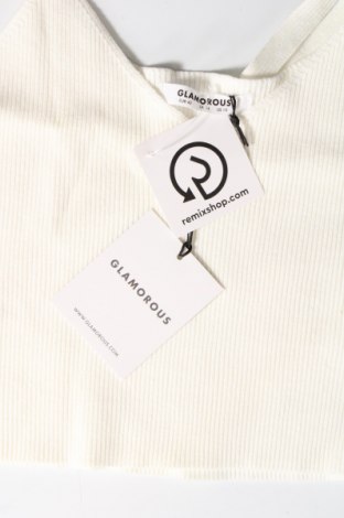 Γυναικείο αμάνικο μπλουζάκι Glamorous, Μέγεθος L, Χρώμα Λευκό, Τιμή 2,40 €