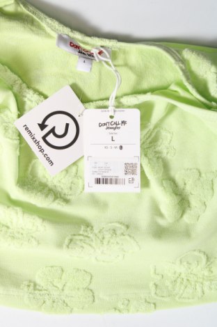 Γυναικείο αμάνικο μπλουζάκι Jennyfer, Μέγεθος L, Χρώμα Πράσινο, Τιμή 1,62 €