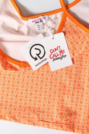 Γυναικείο αμάνικο μπλουζάκι Jennyfer, Μέγεθος L, Χρώμα Πορτοκαλί, Τιμή 1,73 €