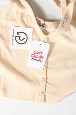 Γυναικείο αμάνικο μπλουζάκι Jennyfer, Μέγεθος S, Χρώμα  Μπέζ, Τιμή 1,95 €