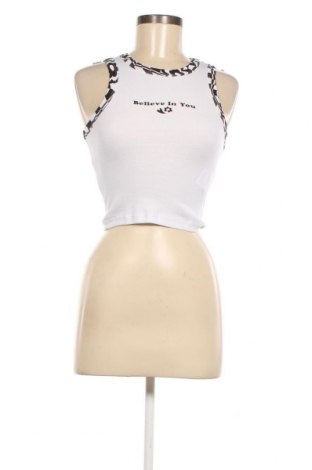 Γυναικείο αμάνικο μπλουζάκι Jennyfer, Μέγεθος XS, Χρώμα Λευκό, Τιμή 5,84 €
