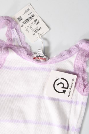 Γυναικείο αμάνικο μπλουζάκι Jennyfer, Μέγεθος XXS, Χρώμα Λευκό, Τιμή 8,33 €