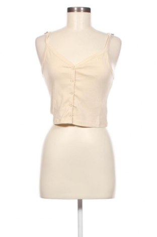 Γυναικείο αμάνικο μπλουζάκι Jennyfer, Μέγεθος L, Χρώμα  Μπέζ, Τιμή 1,84 €