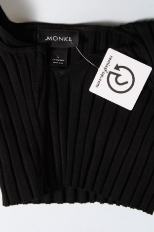 Γυναικείο αμάνικο μπλουζάκι Monki, Μέγεθος L, Χρώμα Μαύρο, Τιμή 9,74 €