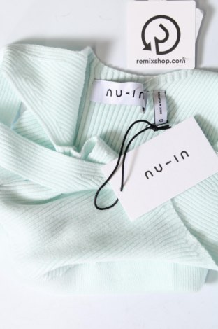 Γυναικείο αμάνικο μπλουζάκι NU-IN, Μέγεθος XS, Χρώμα Μπλέ, Τιμή 3,84 €