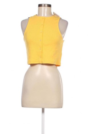 Γυναικείο αμάνικο μπλουζάκι Tally Weijl, Μέγεθος L, Χρώμα Κίτρινο, Τιμή 10,82 €
