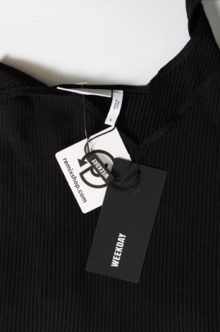 Γυναικείο αμάνικο μπλουζάκι Weekday, Μέγεθος L, Χρώμα Μαύρο, Τιμή 4,58 €