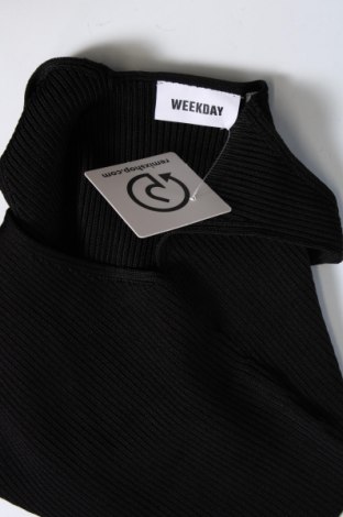 Γυναικείο αμάνικο μπλουζάκι Weekday, Μέγεθος L, Χρώμα Μαύρο, Τιμή 1,86 €