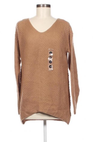 Дамски пуловер, Размер M, Цвят Бежов, Цена 8,74 лв.