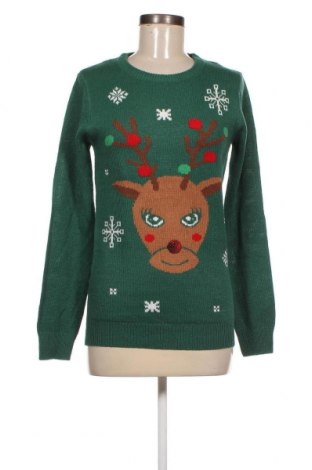 Дамски пуловер, Размер S, Цвят Зелен, Цена 7,54 лв.