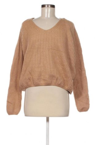 Дамски пуловер, Размер L, Цвят Бежов, Цена 5,80 лв.