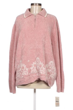 Дамски пуловер Alfred Dunner, Размер XXL, Цвят Розов, Цена 17,40 лв.