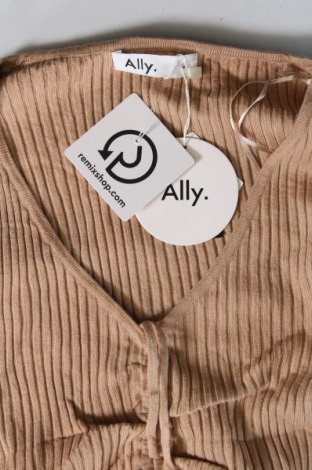 Дамски пуловер Ally, Размер S, Цвят Бежов, Цена 6,90 лв.