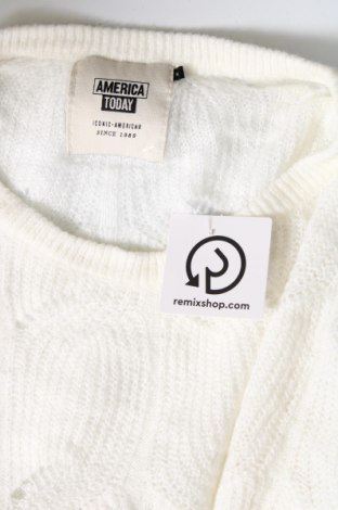 Γυναικείο πουλόβερ America Today, Μέγεθος M, Χρώμα Λευκό, Τιμή 8,07 €