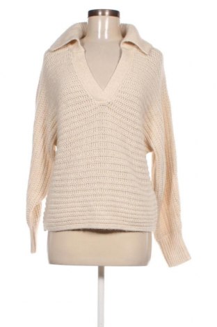 Дамски пуловер Amisu, Размер M, Цвят Бежов, Цена 14,37 лв.