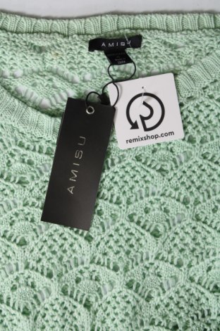 Γυναικείο πουλόβερ Amisu, Μέγεθος XL, Χρώμα Πράσινο, Τιμή 5,41 €