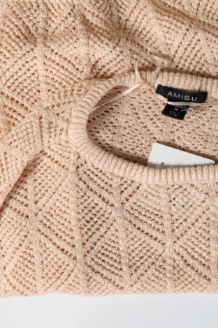 Дамски пуловер Amisu, Размер M, Цвят Бежов, Цена 7,25 лв.