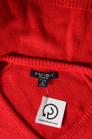 Дамски пуловер Amisu, Размер L, Цвят Червен, Цена 10,73 лв.
