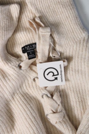 Дамски пуловер Amisu, Размер S, Цвят Екрю, Цена 8,70 лв.