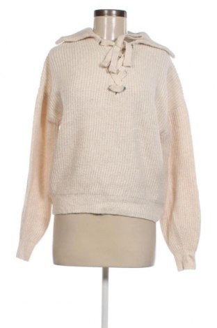 Дамски пуловер Amisu, Размер S, Цвят Екрю, Цена 14,50 лв.