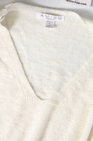 Γυναικείο πουλόβερ Amisu, Μέγεθος S, Χρώμα Λευκό, Τιμή 7,18 €