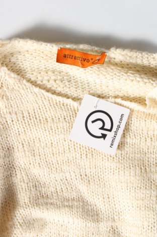 Γυναικείο πουλόβερ Attrattivo, Μέγεθος M, Χρώμα Εκρού, Τιμή 11,76 €
