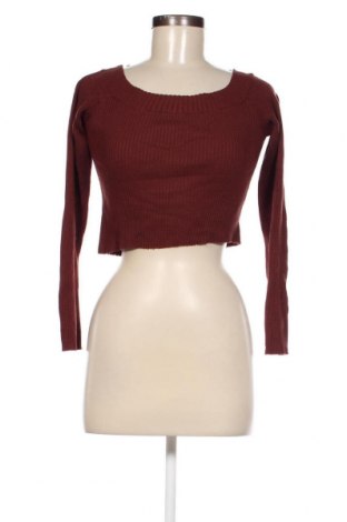 Дамски пуловер Bershka, Размер M, Цвят Кафяв, Цена 14,50 лв.