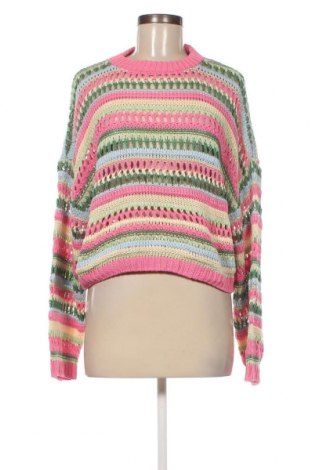 Дамски пуловер Bershka, Размер L, Цвят Многоцветен, Цена 23,00 лв.