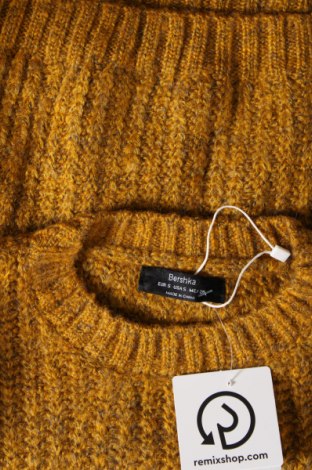 Дамски пуловер Bershka, Размер S, Цвят Жълт, Цена 8,70 лв.