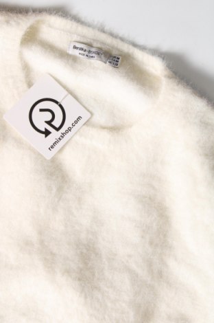 Дамски пуловер Bershka, Размер M, Цвят Бял, Цена 7,83 лв.