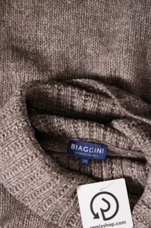 Дамски пуловер Biaggini, Размер XXL, Цвят Кафяв, Цена 8,41 лв.