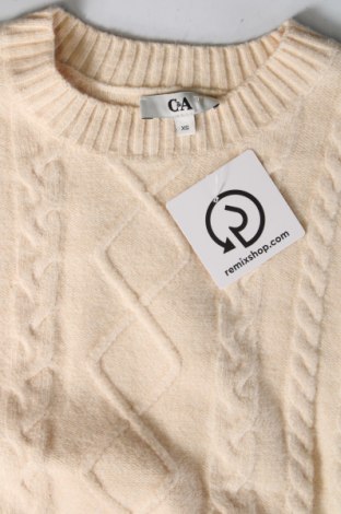 Дамски пуловер C&A, Размер XS, Цвят Бежов, Цена 8,41 лв.
