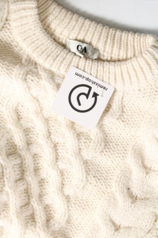 Γυναικείο πουλόβερ C&A, Μέγεθος M, Χρώμα Λευκό, Τιμή 7,18 €