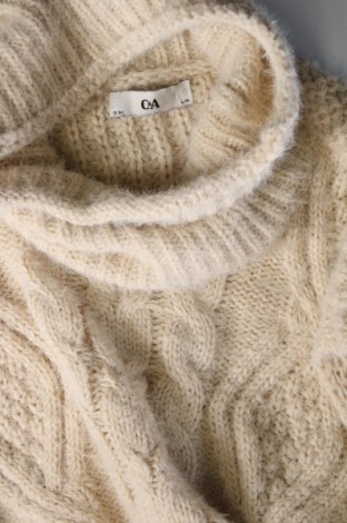Γυναικείο πουλόβερ C&A, Μέγεθος L, Χρώμα Εκρού, Τιμή 3,77 €