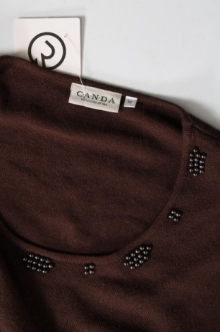Дамски пуловер Canda, Размер M, Цвят Кафяв, Цена 6,96 лв.