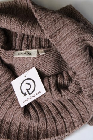 Дамски пуловер Canda, Размер XL, Цвят Кафяв, Цена 11,60 лв.