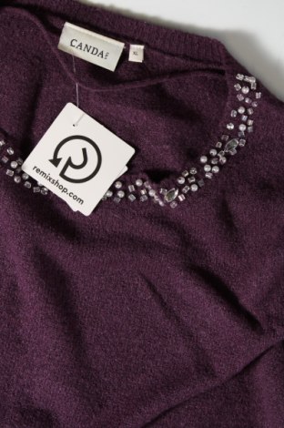 Γυναικείο πουλόβερ Canda, Μέγεθος XL, Χρώμα Βιολετί, Τιμή 8,07 €