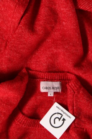 Damenpullover Carol Rose, Größe L, Farbe Rot, Preis € 5,65