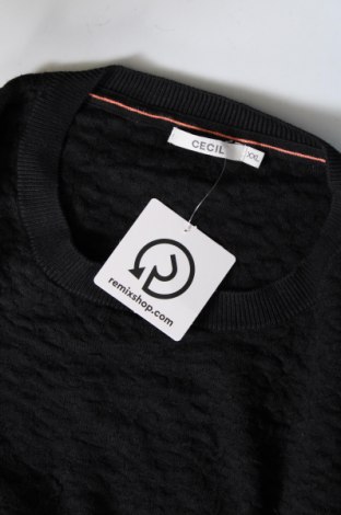Γυναικείο πουλόβερ Cecil, Μέγεθος XXL, Χρώμα Μαύρο, Τιμή 10,14 €