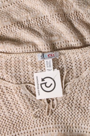 Дамски пуловер D&Co, Размер XXL, Цвят Бежов, Цена 29,00 лв.