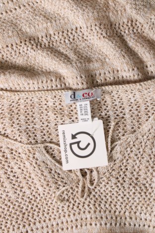 Damenpullover D&Co, Größe XXL, Farbe Beige, Preis 7,06 €