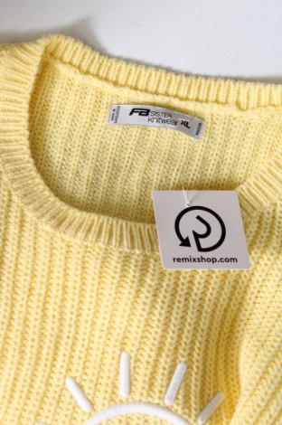 Γυναικείο πουλόβερ Fb Sister, Μέγεθος XL, Χρώμα Κίτρινο, Τιμή 4,84 €