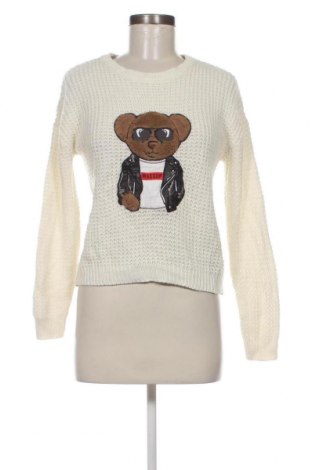 Γυναικείο πουλόβερ Fb Sister, Μέγεθος S, Χρώμα Λευκό, Τιμή 3,77 €