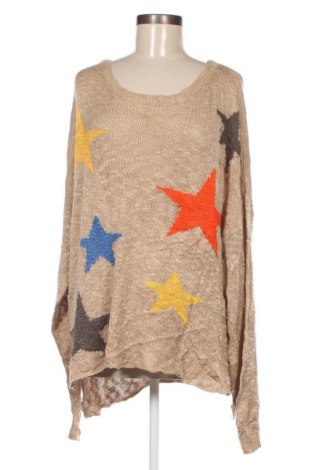 Дамски пуловер Glam, Размер M, Цвят Бежов, Цена 20,50 лв.