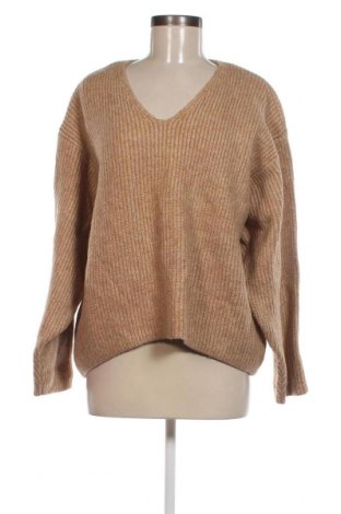 Дамски пуловер H&M, Размер L, Цвят Бежов, Цена 8,41 лв.