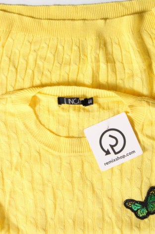 Γυναικείο πουλόβερ Incity, Μέγεθος XL, Χρώμα Κίτρινο, Τιμή 12,03 €