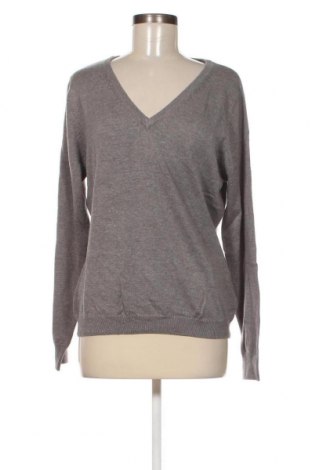 Дамски пуловер James & Nicholson, Размер L, Цвят Сив, Цена 13,05 лв.