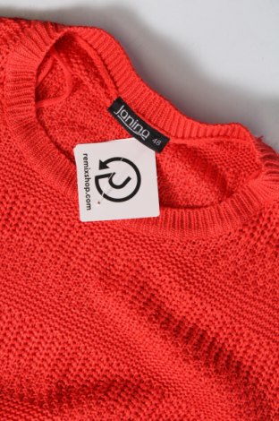 Дамски пуловер Janina, Размер XXL, Цвят Червен, Цена 6,96 лв.