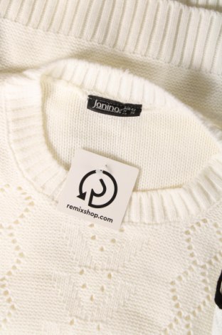 Дамски пуловер Janina, Размер L, Цвят Бял, Цена 6,09 лв.